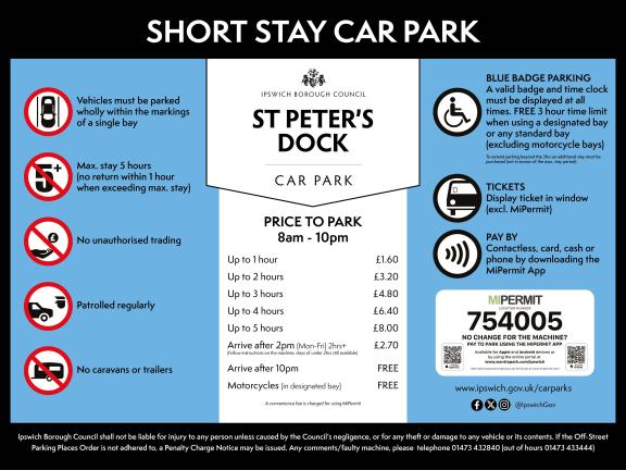 St Peters Dock car park information