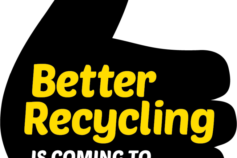 A logo promoting Better Recycling for Suffolk