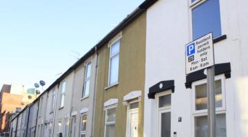 Photo showing a sign for resident parking in Ipswich