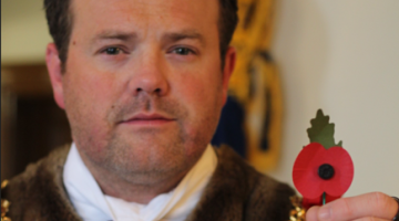 Mayor with poppy _For Remembrance 2025